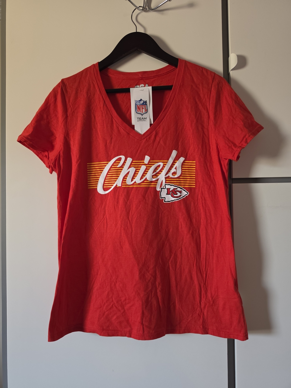 NFL Kansas City Chiefs Red V-Neck Women's Tee